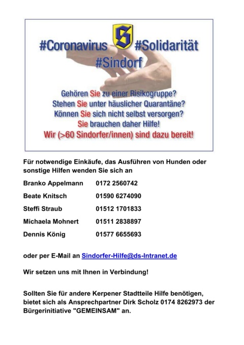 Sindorfer Solidarität - © Branko Appelmann Sindorfer Solidarität
